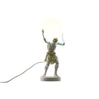 lampara sobremesa resina 18x17x44 atlas blanco