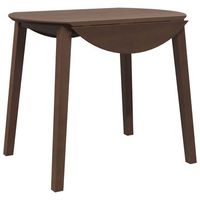mesa de comedor - mesa de cocina de madera maciza de caucho marron