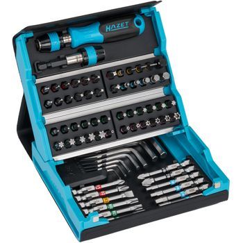 Hazet 2200sc-1 Juego De Puntas De Destornillador (bits), Smartcase ∙ Hexágono Macizo 1/4 Pulgadas (6,3 Mm) ∙ Perfil De Ranura, Perfil Phillips (ph), Perfil Pozidriv (pz), Perfil De Hexágono Interior, Perfil Torx® Interior, Perfil Torx® A Prueba D
