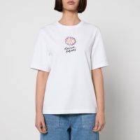 maison kitsune floating flower comfort cotton jersey t-shirt - xs