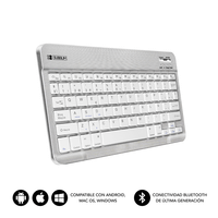teclado subblim wireless smart bt silver