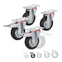 ruedas potentes 4 piezas - redblacksilver - 14x245x145cm