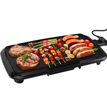 Aigostar Varmo 30CEY - Plancha de asar antiadherente superficie de 50 x 27 cm, potencia 2000W