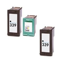 compatible multipack hp deskjet 6540xi printer ink cartridges 3 pack -c8767ee
