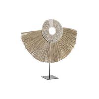 decoracion yute hierro 55x12x53 etnico natural