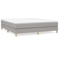 cama matrimonial  cama para adultos  estructura de cama box spring tela gris claro 180x200 cm