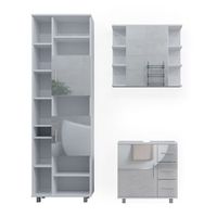 conjunto de muebles de bano ilias 3 partes con armario alto vicco