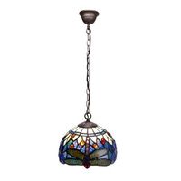 colgante de techo tiffany   cadena d 20cm  belle epoque