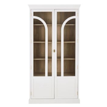 Vitrina de 4 puertas en color blanco