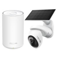 pack tp-link deco x10-4g 1 nodo 1500mbps  camara ip tc92 kit 4k vision nocturna exterior