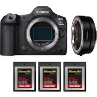 eos r5 mark ii  ef-eos r  3 sandisk 512gb extreme pro uhs-ii sdxc 300 mbs  ebook mczdirect