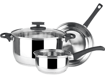 Batería de cocina - Magefesa STYLE, Apta para todo tipo fuego, Acero Inoxidable