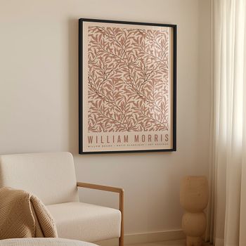 Cuadro willow pattern vi, marco negro, 30x40 cm