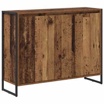 Armario Auxiliar Madera Vieja 96,5 X 30 X 75 Cm Vidaxl