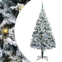 arbol de navidad artificial 210 cm pvc y acero y plastico vidaxl