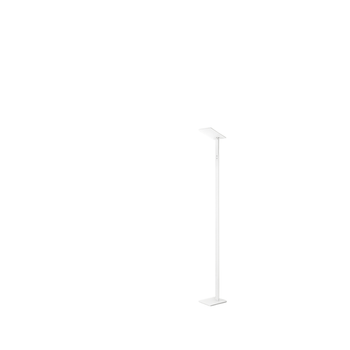 Lámpara De Pie Led Quadra Blanca De Metal H.180 Cm Perenz
