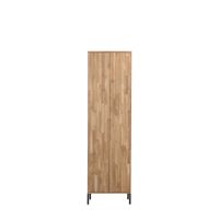 armario de 2 puertas con cajones en madera de roble beige