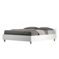 cama con almacenaje 160x190 fresno blanco nuamo