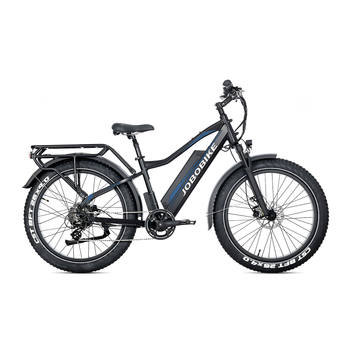 Bicicleta Eléctrica Jobobike Robin Pro, Batería Lg De 48 V Y 20 Ah, Fat Bike De 26”, Negro Y Azul