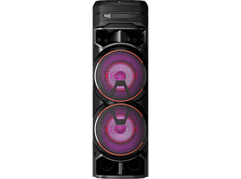 Altavoz de gran potencia - LG XBOOM RNC9, 1000W, Luces Multi Color, Efectos DJ, Función karaoke, Voz, Negro