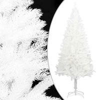 arbol artificial de navidad  decoraciones de navidad con hojas realistas blanco 210 cm cfw490800