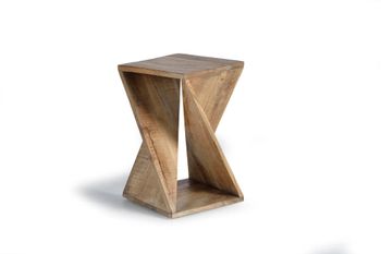 Taburete de madera de mango