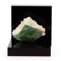 fluoritis blanca y verde  cuarzo de francia pratclaux tailhac haute -loire - pierre y rare collection mineral  1725 ct - certificado de