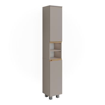 Armario De Baño J-shape 30.2 X 190 Cm Con 2 Puertas Vicco