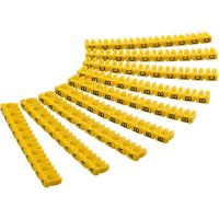goobay marcador para cables 4mm amarillo pack 90 unidades