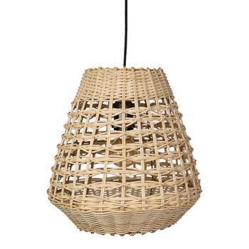 Lampara Colgante Rattan Natural E27/ 220-240v