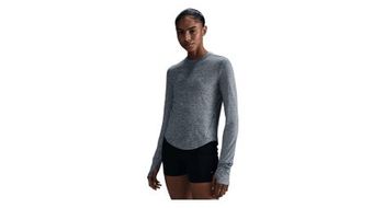 Maillot de manga larga nike swift gris  mujer