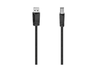 cable usb - hama 00200603 3 m de usb-a a usb-b 20 480 mbits doble proteccion negro