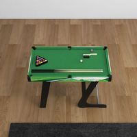 mesa de billar sportnow mdf pp acero inoxidable 104x555x68 cmverde