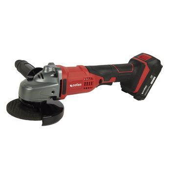 Amoladora A Batería | Batería Li-ion De 20v Y 2,0 Ah + Cargador Incluidos | Apta Para Discos De Ø115 Mm
