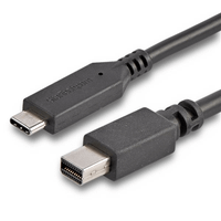 18m  6ft usb c to mini dp cable - 4k 60hz - bla ck
