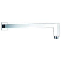 soporte de pared cuadrado cromado en acero y laton con base cuadrada