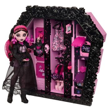 Monster High Draculaura con armario Skulltimate +4 años