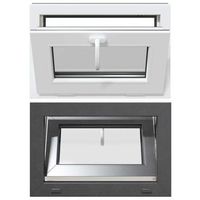 ventana de sotano risor 60 x 40 cm pvc y vidrio vidaxl