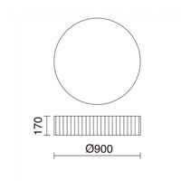 plafon de techo led vorada 29w