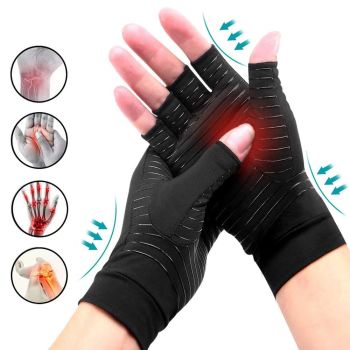 Guantes de compresión KALOAD 1 par de cobre para adultos,alivio del dolor en manos,hinchazón,soporte para túnel carpiano