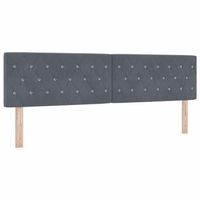 cabecero gris oscuro 180 cm terciopelo vidaxl
