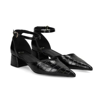Exe Zapatos De Tacón Bajo Mujer - Negro Talla 40