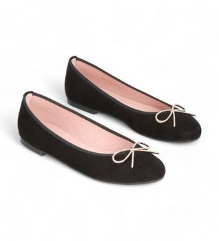 Pretty Ballerinas para mujer. 51571 Bailarinas Nicole negro (37), Tela, Plano, 1 a 3cm, Ninguno, Casual