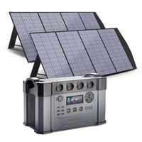 estacion de energia portatil allpowers monster s2000pro 2400w  2 paneles solares 200w