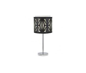 Lampara sobremesa metal color cromo serie katerina 17cm