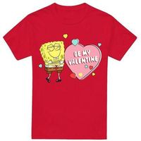 spongebob squarepants camiseta be my valentine para hombre