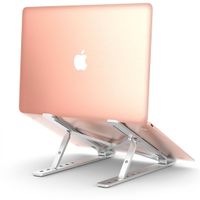 soporte para laptop y tableta plegable aluminio altura regulable klack