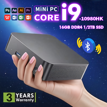NUEVA Mini PC Portátil 2026 con Intel Core I9-10980HK/Intel N150, Windows 11 Pro, 16GB DDR4, SSD de 1/2TB, WiFi 6, BT5.2, para Juegos y Oficina