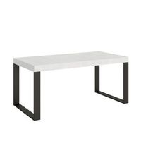 mesa extensible 90x180440 cm tecno premium estructura fresno blanco antracita