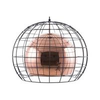 lampara de techo cobriza de metal 128 cm pantalla estilo industrial liri